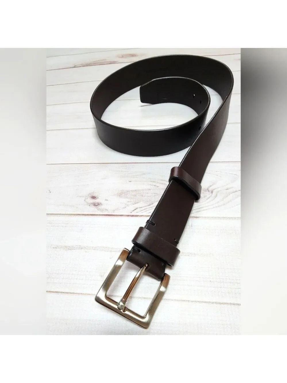 Men's Genuine Leather Dark Brown Belt Size 40 - New In Package